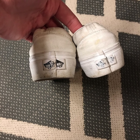 White slip on platform vans - Picture 7 of 13